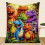 Dinosaur Print Flannel Throw Blanket 51 x 59 in 5