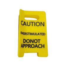 Popular Caution Sign Hair Claw Clip Overstimulated Design-1pcs