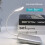 Lâmpada de leitura USB flexível e compacta para laptop, com luz LED regulável, ideal para casa e escritório. 5