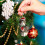 Orange Cat Christmas Ornaments, Acrylic, 2 Pack 2