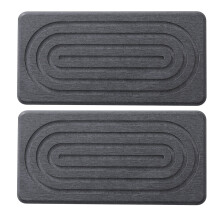 2Pcs Natural Water Absorbent Stone Trays Bathroom-Dark Gray