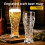 355 ml transparenter Glasbecher, dickwandig, rutschfest 2