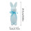 Flocked Easter Bunny Figurine with Bow Tie 2