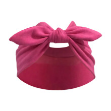MultiPurpose Wide Hair Band Stretchy Knotted Hairwrap-rose red