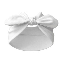 Sweat Absorbing Hair Band Stretchable Design Knotted-White