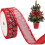 Glitter Snowflake Wired Ribbon 25m 2
