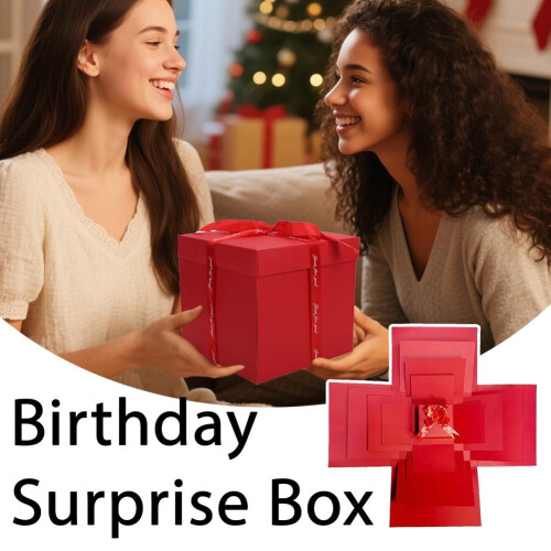Pekkaxy Fünf-Schichten-Explosionsgeschenkbox, DIY-Überraschungsgeschenkbox mit versteckten Fächern 1