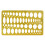 Geometric Drawing Template Drafting Stencil Measuring Tool Plastic Ruler for Architecture Office Study Design Building 4
