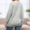 Dame casual pullover med perlebesatte pailletter til efterårs- og vintermode 6