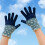 Women's Windproof Knit Gloves with Flower Pattern 7