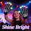Luvas LED para rave com 7 cores – 1 par 4