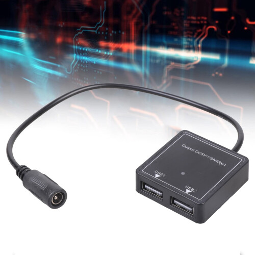 Φορτιστής αυτοκινήτου USB 6V-30V έως 5V3A Διπλή θύρα 1