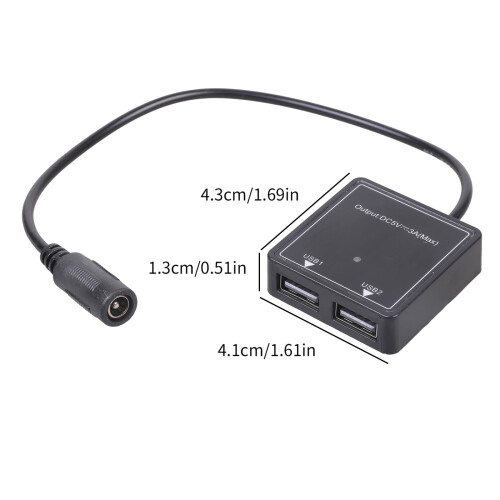 Φορτιστής αυτοκινήτου USB 6V-30V έως 5V3A Διπλή θύρα 2