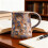 Glazed Cloud And Moon Mug Ceramic Coffee Cup For Hot Chocolate Comfortable Handle Drinkware 4