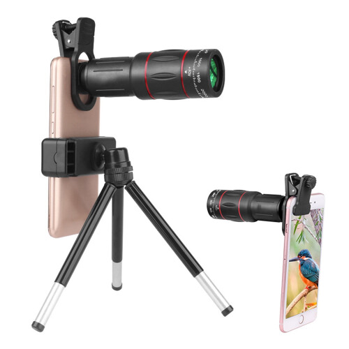 Lente teleobjetiva com lupa para celular 18x28x36x64x 1