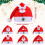Weihnachtsmütze, Weihnachtsmann-Plüschmütze, 1 Stück 3