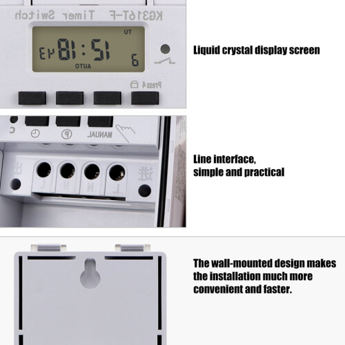 KG316T F Waterdichte 7-daagse digitale timer Component40A 1