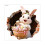 Easter Eggshell Rabbit and Flower Window Clings 2 Sheets 7