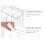 Elegant Large Capacity Transparent Box-Transparent handle m N 5