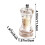 Customizable Ceramic Core Pepper Grinder, Transparent Manual Spice Mill for Kitchen Seasoning, Adjustable Thickness Versatile Grinding Tool 3