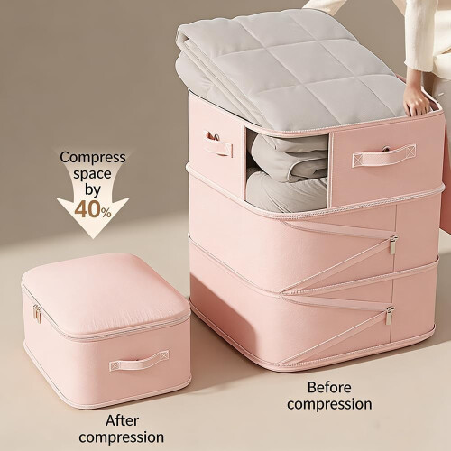 Self-Compressing Storage Bag Beige 60cm 1