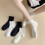 Damen-Rüschensocken, schwarz-weiß, 3er-Set 2
