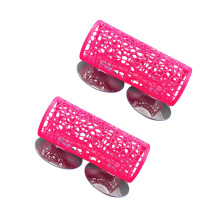 2Pcs Fish Tunnel Hideouts Fishtanks Ornament Enhances-Rose red