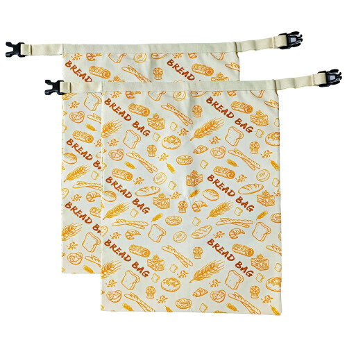 Food Safe Bees Wax Bread Container with Elastic Bands-C 2