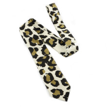 Multiuse Wide Leopard Print Tie Neck Tie For Men Women-BW3