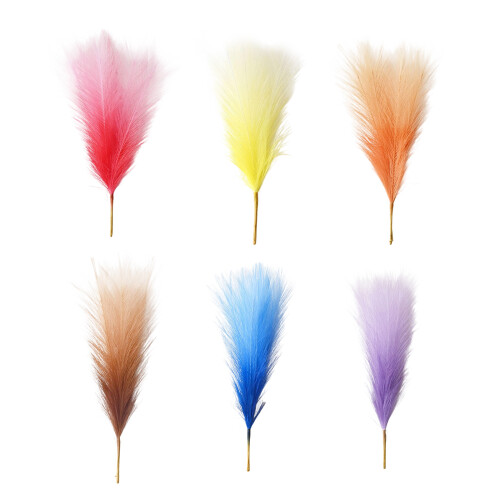 6 Stück wunderschöne Seidenblumen mit-gemischte Farben