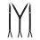 Elastic Suit Suspender Strap Polyester-White dots on black 1