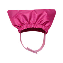 Comfortable Waterproof Cats Hat Shower Cap Design-Rose red M