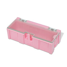 Tragbare Schmuck-Organizer-Box mit herausnehmbaren-Nr. 2 Rosa