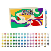 Multipurpose Brush Tip Acrylic Paint Pen Acrylic-120 colors
