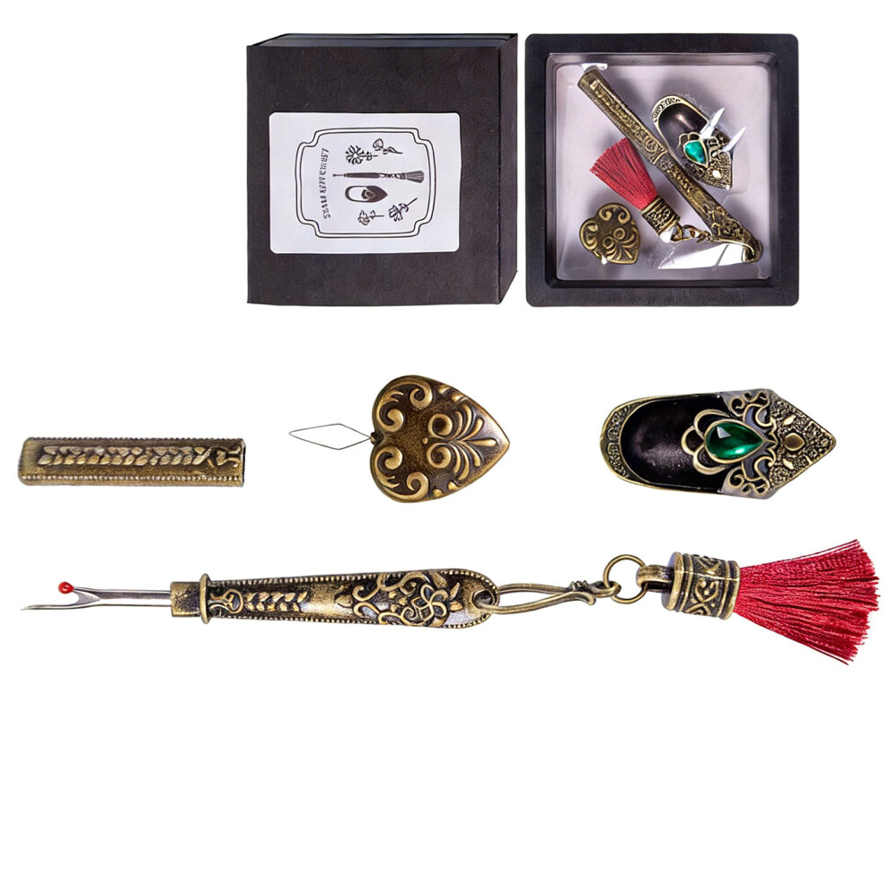 Sewing Assistant Set Includes Seam Ripper Needle-Bronze B 7695000870116