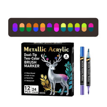 Brush Pens With Soft Brush Tips For Kids Drawing And-12 sticks
