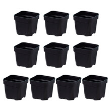 Ensemble de 10 pièces, conteneurs en plastique respirant,-Noir L
