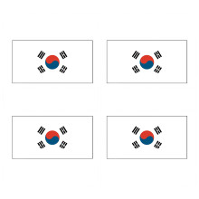 Pakket van 4 stuks polyester sportevenement vlag-Zuid-Korea