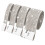 4 Rolls Sparkling Rhinestones Ribbon for Wedding-White 1