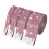4 Rolls Adhesive Rhinestones Tapes Sparkling-light pink 1