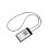 Retractable Lanyard With Clear Plastic Card Sleeve For-Black 1