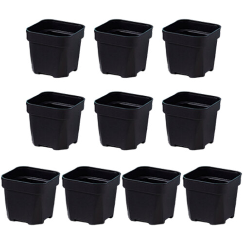 Petits pots de fleurs simples 10 pièce/ensemble,-Noir XL