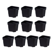 Pots de fleurs en plastique élégants pour cactus et-Noir M