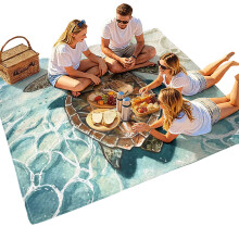 Family Size Water Resistant Meal Pad Beach-180cmx180cm 31