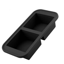 1 Set Of Silicone Ice Trays And Food Holders With Seal-Black 2