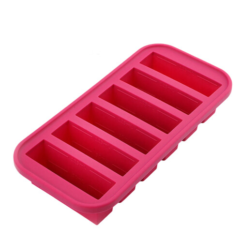 Convenient Silicone Freezers Box With Secure Cover-Rose Red 6