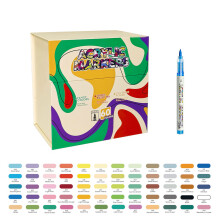 Liquid Acrylic Paint Marker Brush Tip Acrylic-60 Colors/Box