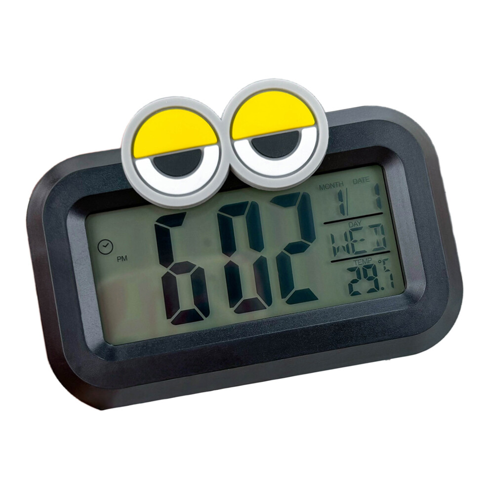 Digital Alarm Clock with Time Nightlight Temperature Snooze-4