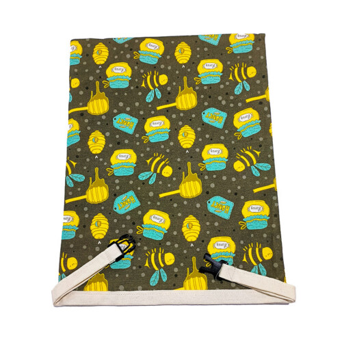 Sac de rangement de cire d'abeille en tissu de coton-E1