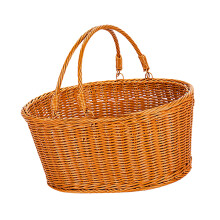 Panier de rangement ovale tissé à la main en PE, pour-L rond